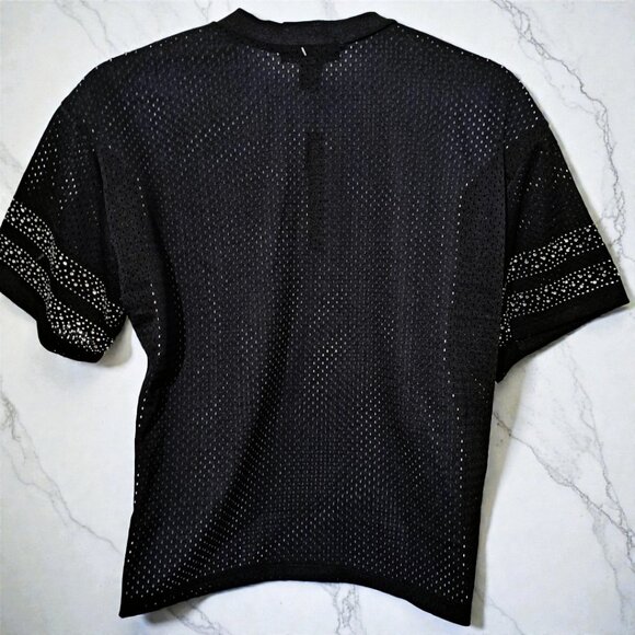 Like an Angel Size 1X, Short Sleeves Black 23 Rhinestone Jersey NWT - Picture 10 of 14